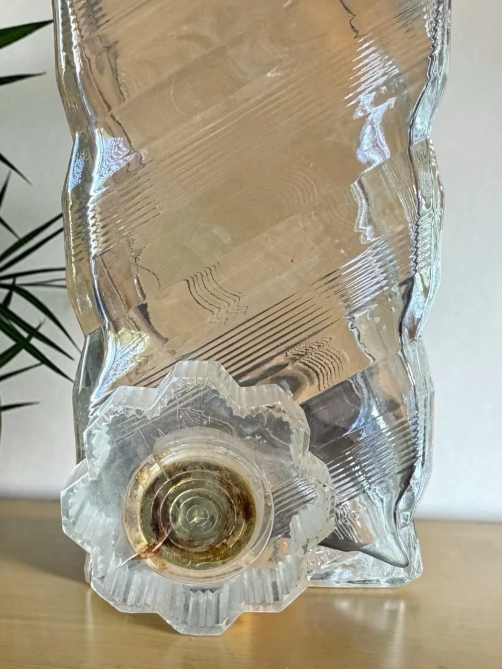 Vintage I.W. Harper Kentucky Bourbon Glass Decanter Bottle | Retro Barware